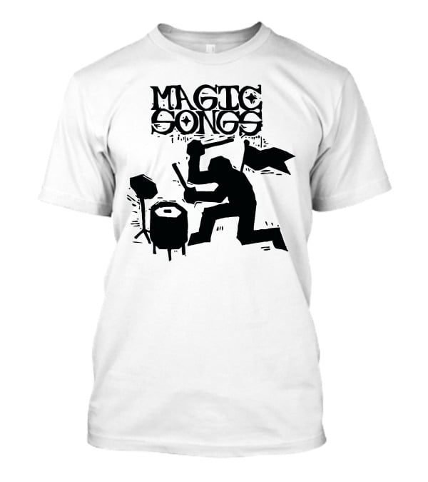 Magic Songs Drummer Silhouette In Action T-Shirt