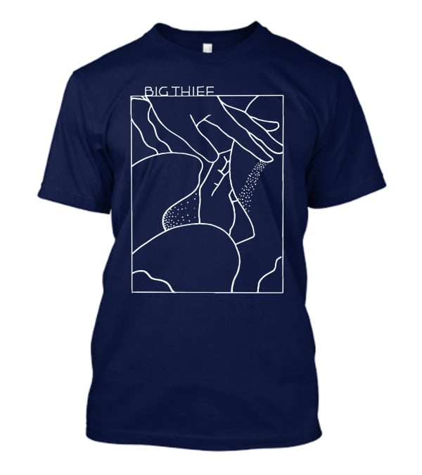 Big Thief Line Art Hands And Abstract Shapes T-Shirt