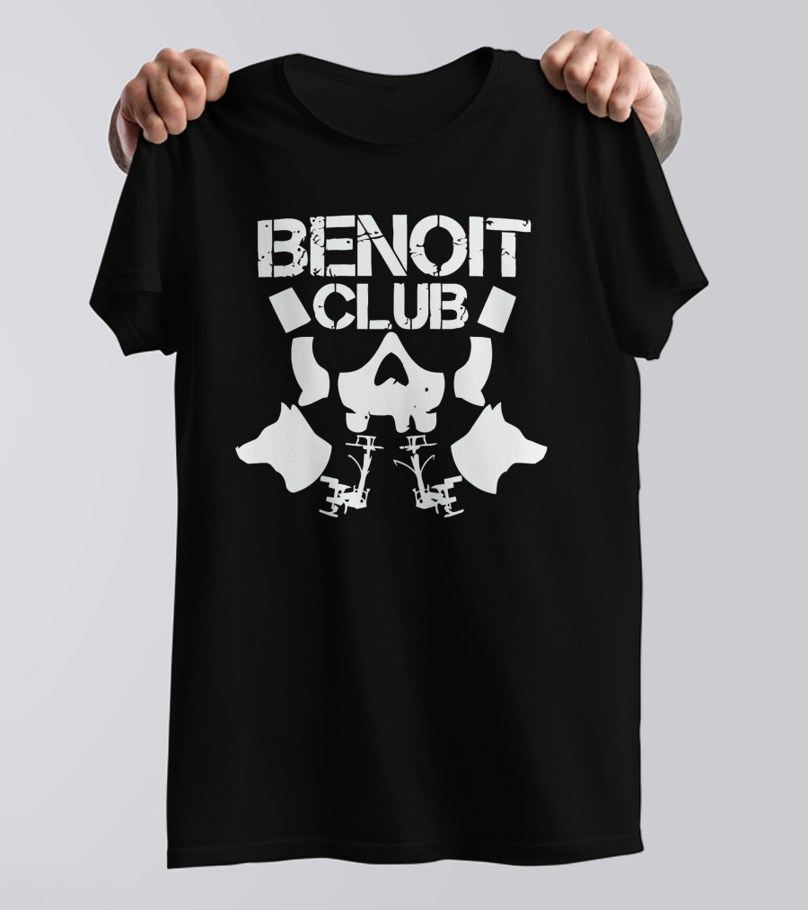 Benoit Club Skull And Wolves T-Shirt