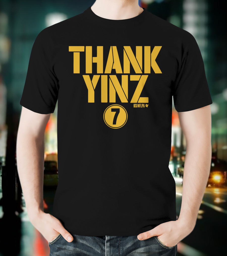 Thank Yinz 7 NFLPA Ben Roethlisberger Shop T-Shirt