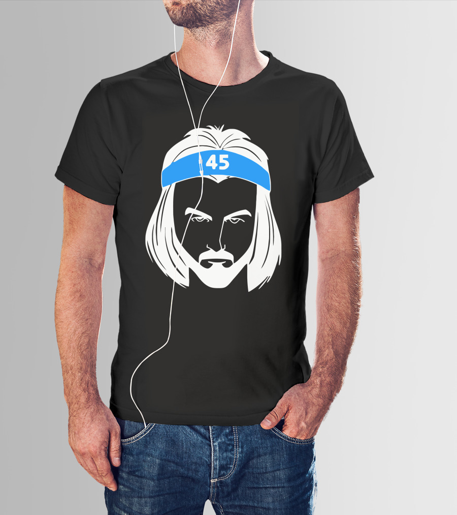 Brady Manek Tar Heel 45 Headband T-Shirt