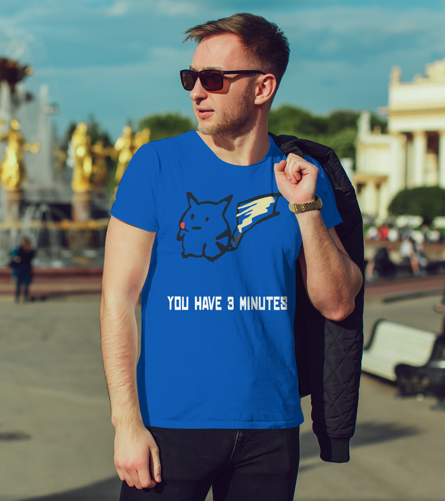 You Have 3 Minutes Pikachu Inspired Joke T-Shirt