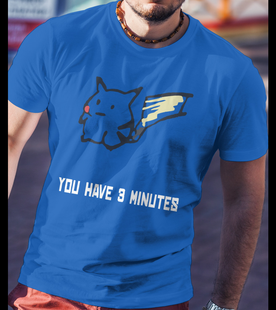 You Have 3 Minutes Pikachu Inspired Joke T-Shirt