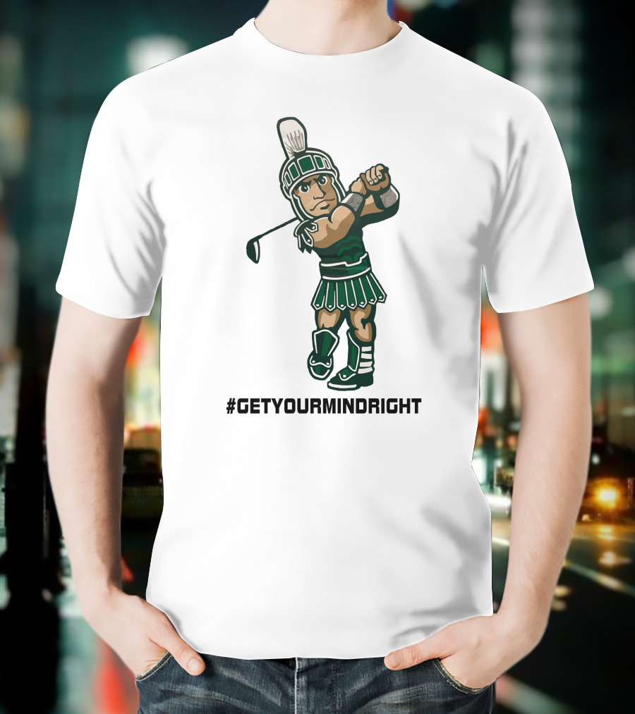 Spartan Womens Golf #GetYourMindRight Iconic Athlete Focus T-Shirt