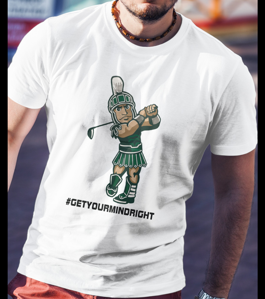 Spartan Womens Golf #GetYourMindRight Iconic Athlete Focus T-Shirt