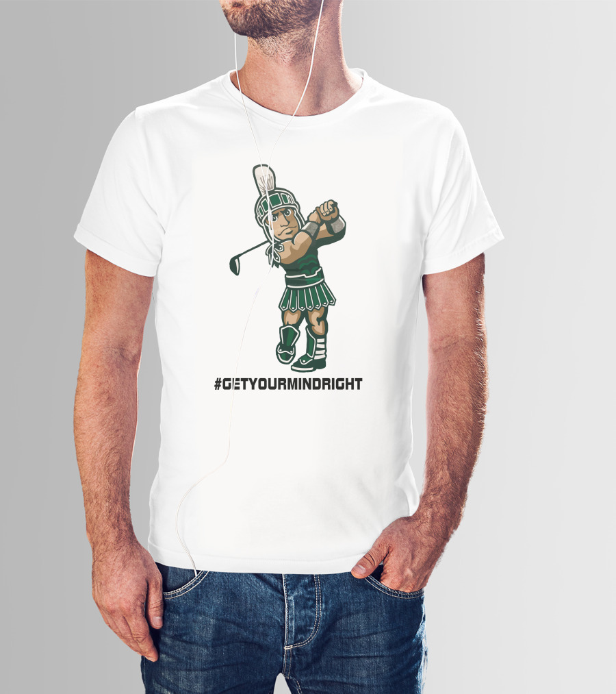 Spartan Womens Golf #GetYourMindRight Iconic Athlete Focus T-Shirt