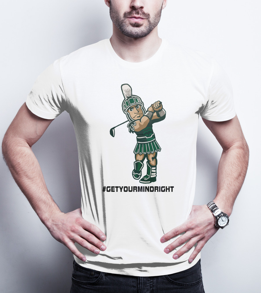 Spartan Womens Golf #GetYourMindRight Iconic Athlete Focus T-Shirt