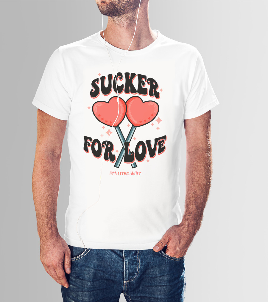 Sucker For Love Heart Lollipops Littlestomiddles T-Shirt