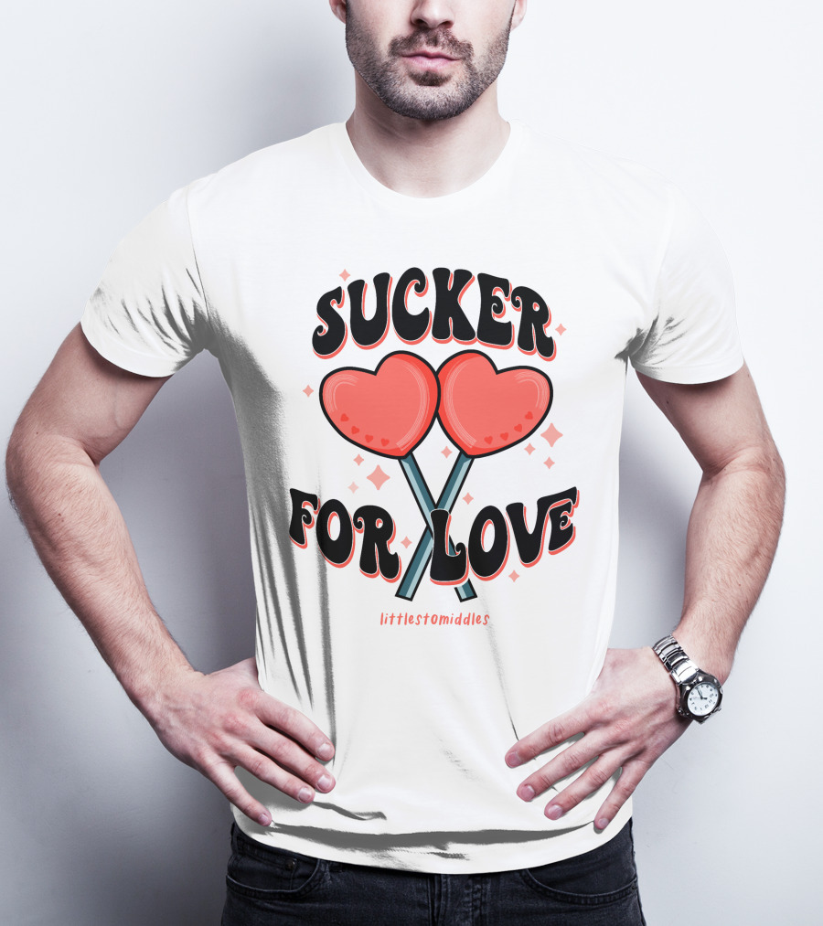 Sucker For Love Heart Lollipops Littlestomiddles T-Shirt