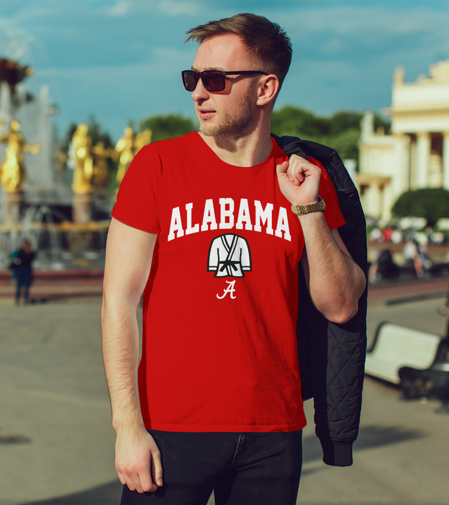 Alabama Kimono Logo With Football Script 'A' T-Shirt