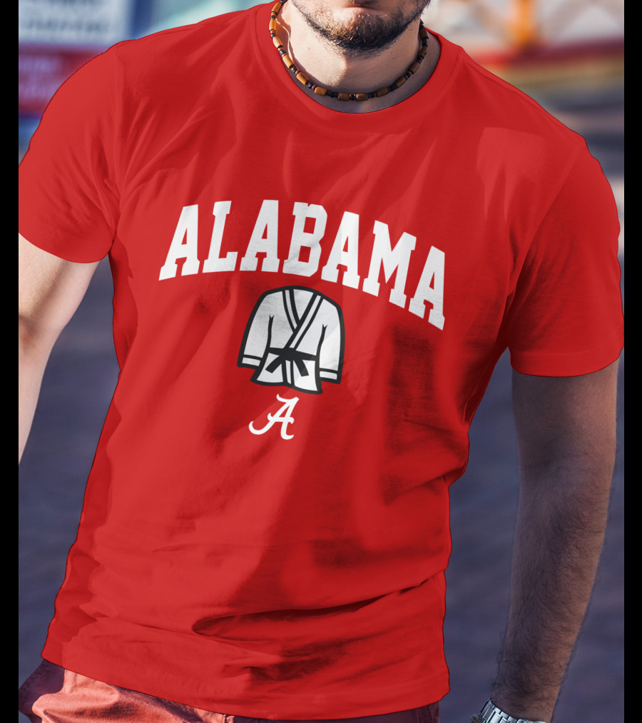Alabama Kimono Logo With Football Script 'A' T-Shirt