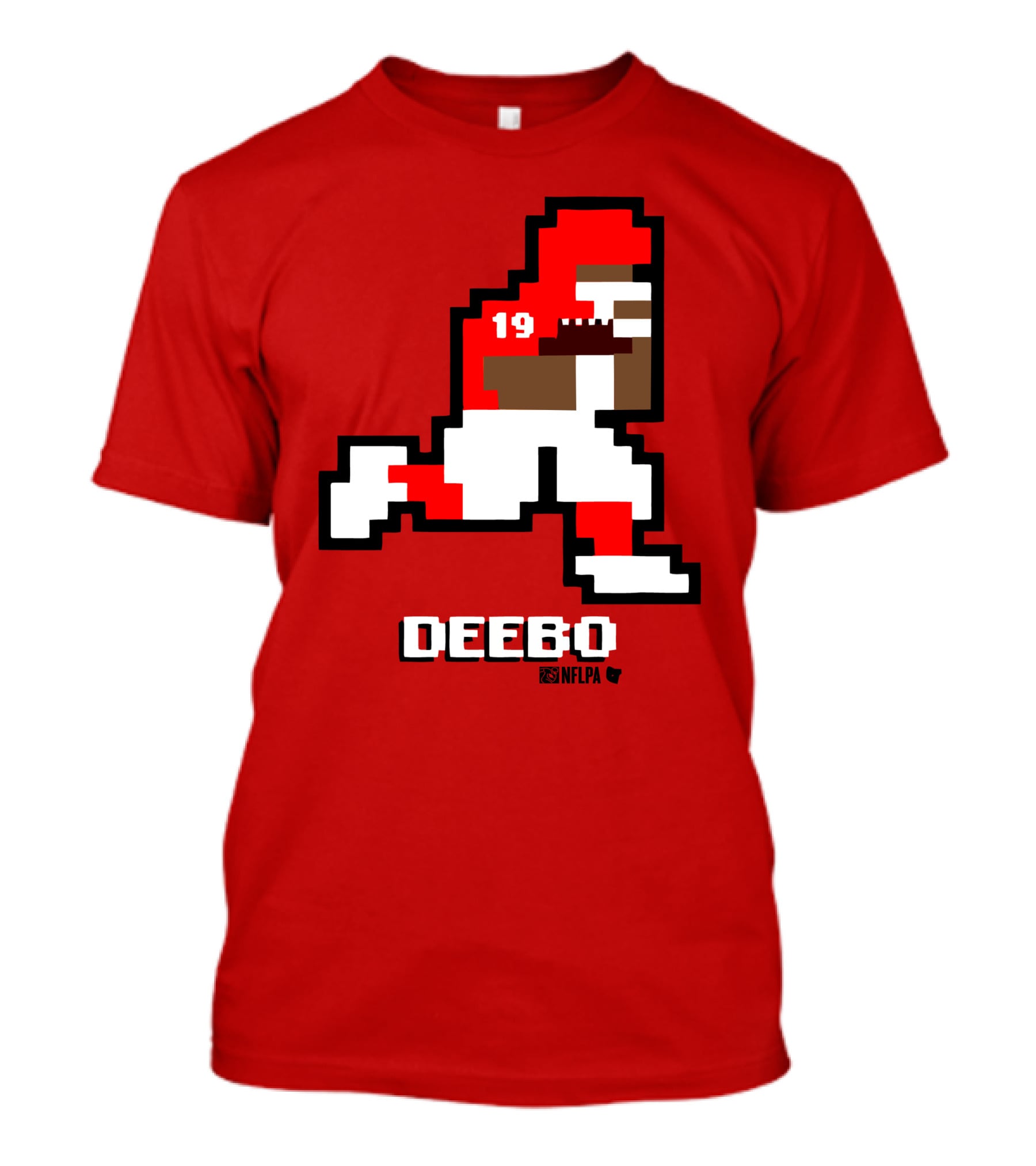 Deebo Samuel 8-Bit Retro NFLPA Number 19 Football T-Shirt