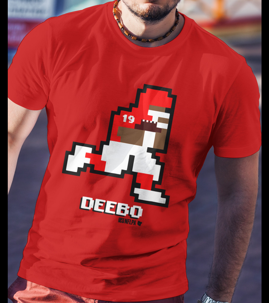 Deebo Samuel 8-Bit Retro NFLPA Number 19 Football T-Shirt
