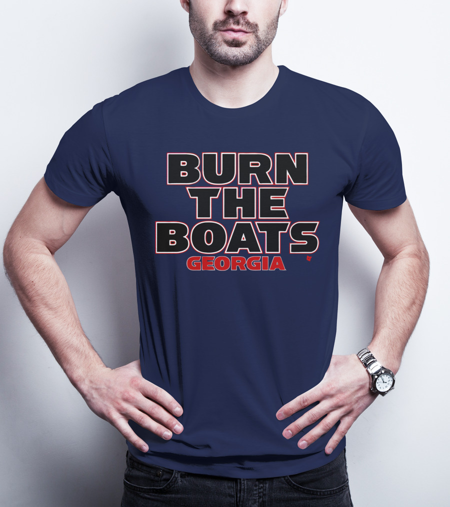 Burn The Boats Georgia Football T-Shirt
