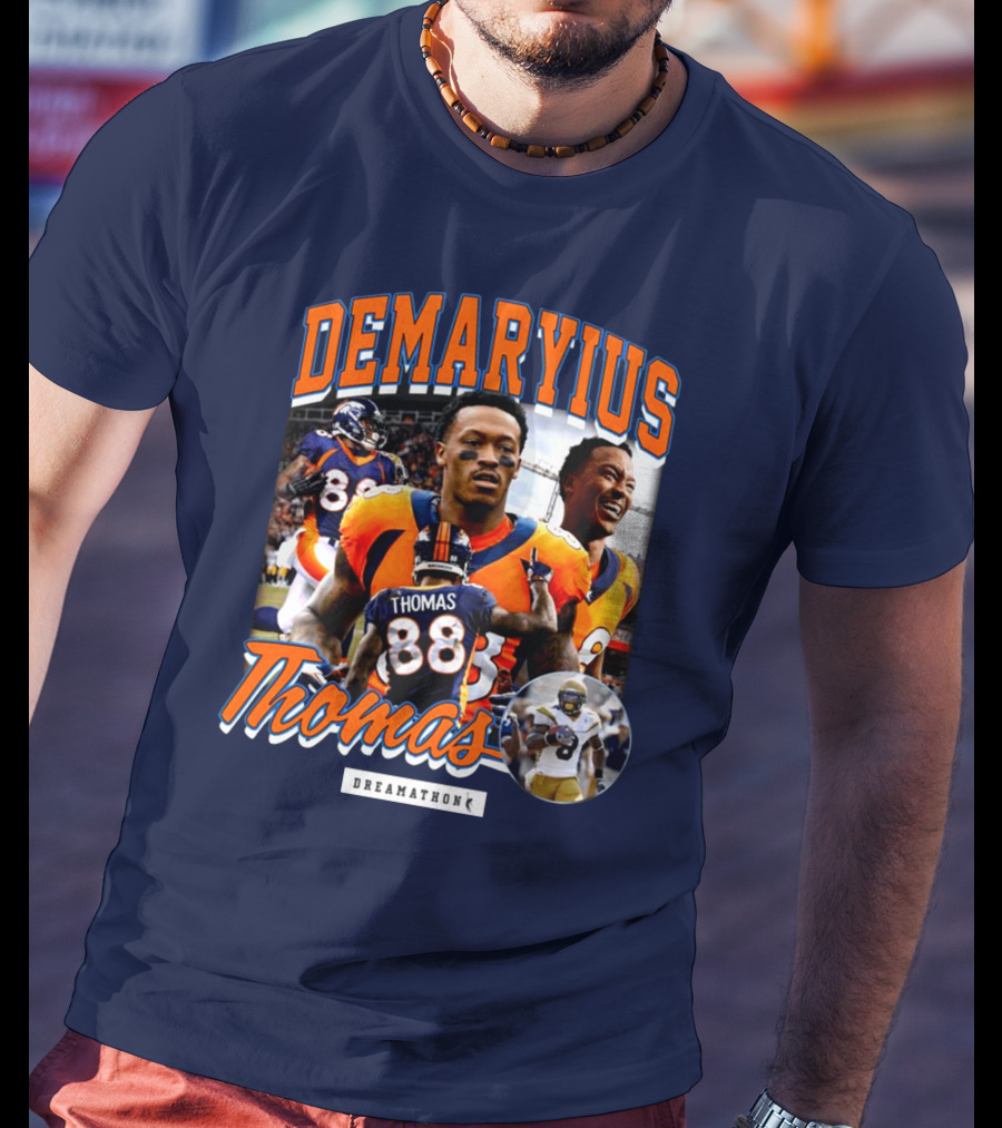 Von Miller Demaryius Thomas Dreamathon Denver Broncos Tribute 88 T-Shirt