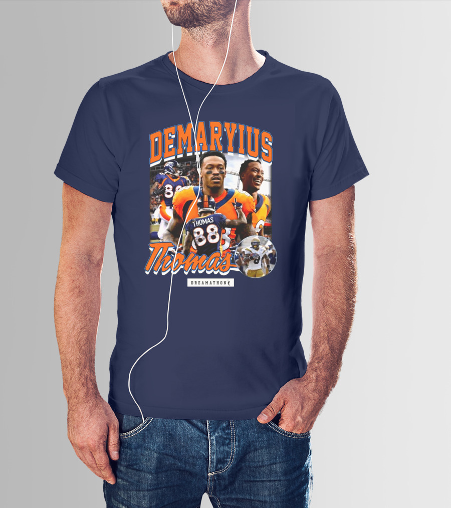 Von Miller Demaryius Thomas Dreamathon Denver Broncos Tribute 88 T-Shirt