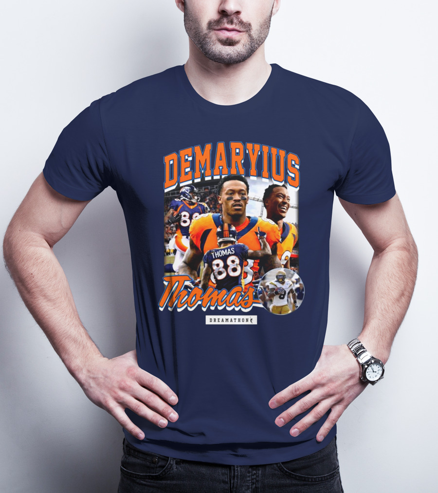 Von Miller Demaryius Thomas Dreamathon Denver Broncos Tribute 88 T-Shirt