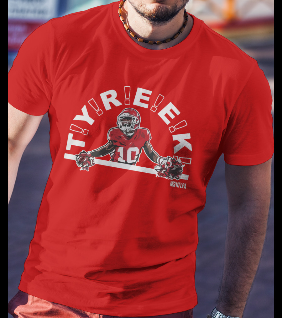 TYREEK NFLPA Football Pom-Poms T-Shirt
