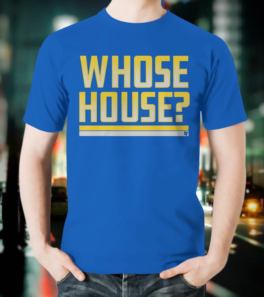 Los Angeles Rams Whose House Blue T-Shirt