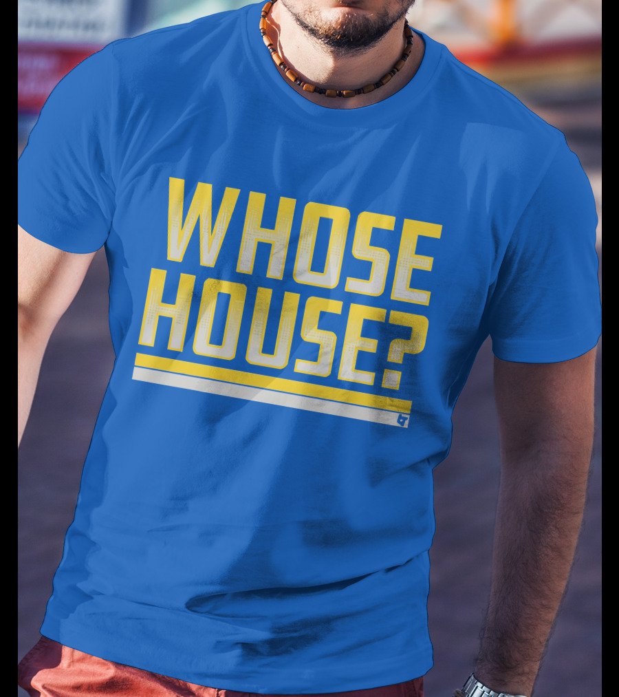 Los Angeles Rams Whose House Blue T-Shirt
