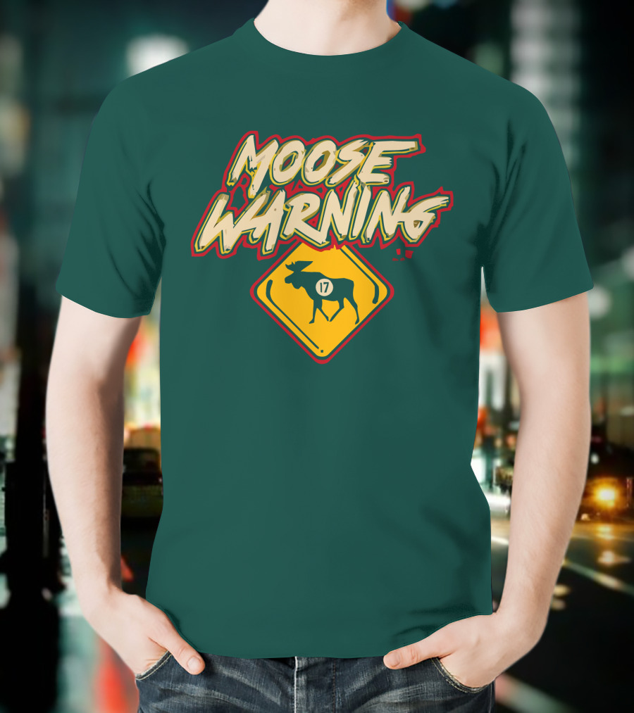 Moose Warning 17 Marcus Foligno T-Shirt