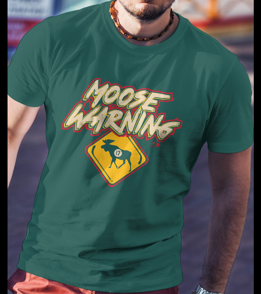 Moose Warning 17 Marcus Foligno T-Shirt