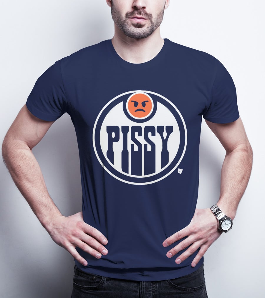 Pissy Emoticon Oilers T-Shirt