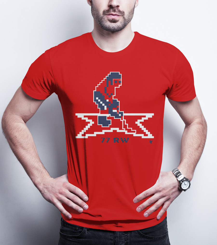 T.J. Oshie 77 RW Throwback Hockey Pixel T-Shirt