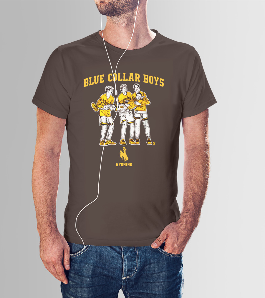 Blue Collar Boys Wyoming Basketball Team T-Shirt