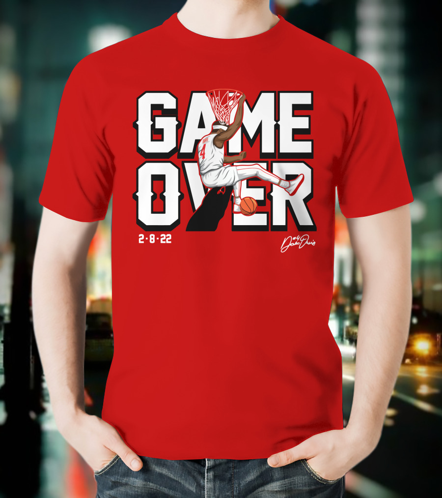 Davonte Devo Davis Game Over Dunk 2-8-22 Signature T-Shirt