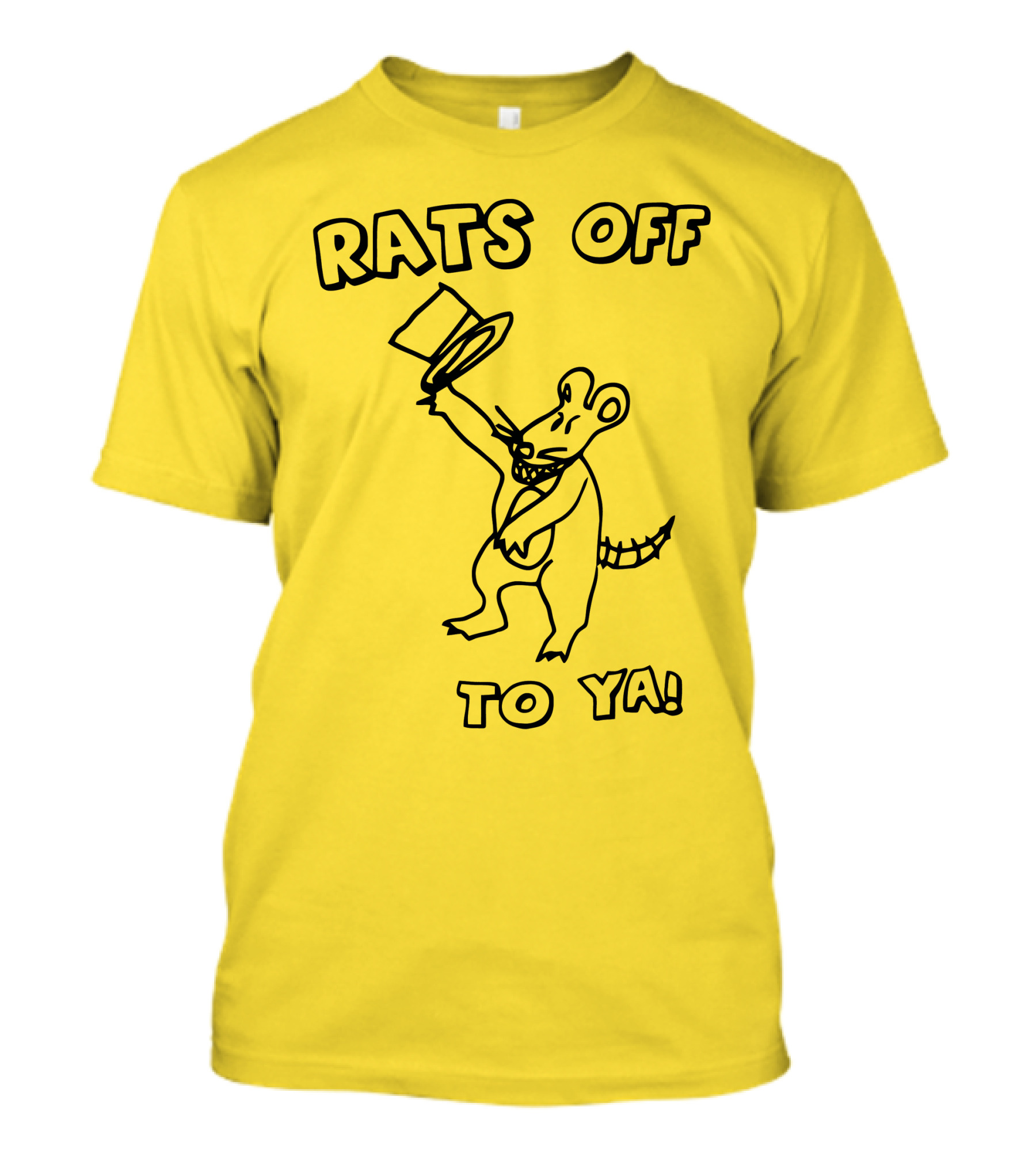 Rats Off To Ya Dancing Rat Top Hat T-Shirt