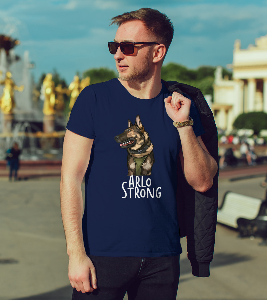 Arlo Strong German Shepherd Drawing T-Shirt