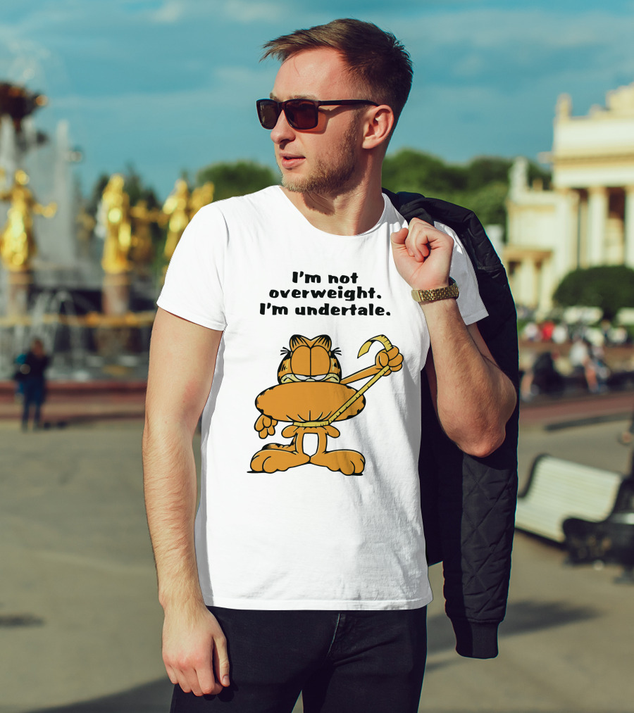I'm Not Overweight I'm Undertale Garfield Image T-Shirt