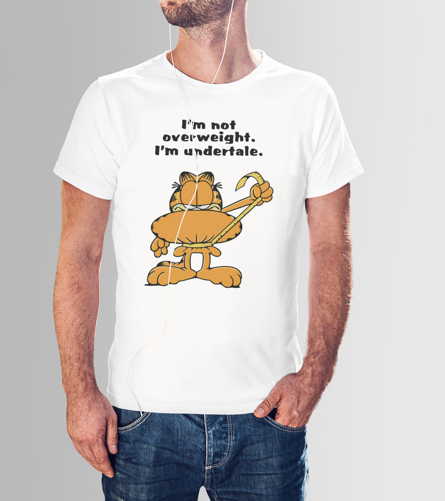 I'm Not Overweight I'm Undertale Garfield Image T-Shirt