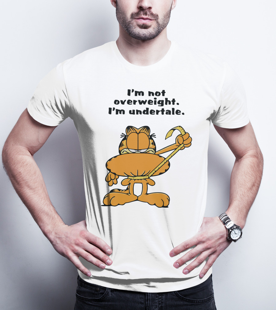 I'm Not Overweight I'm Undertale Garfield Image T-Shirt