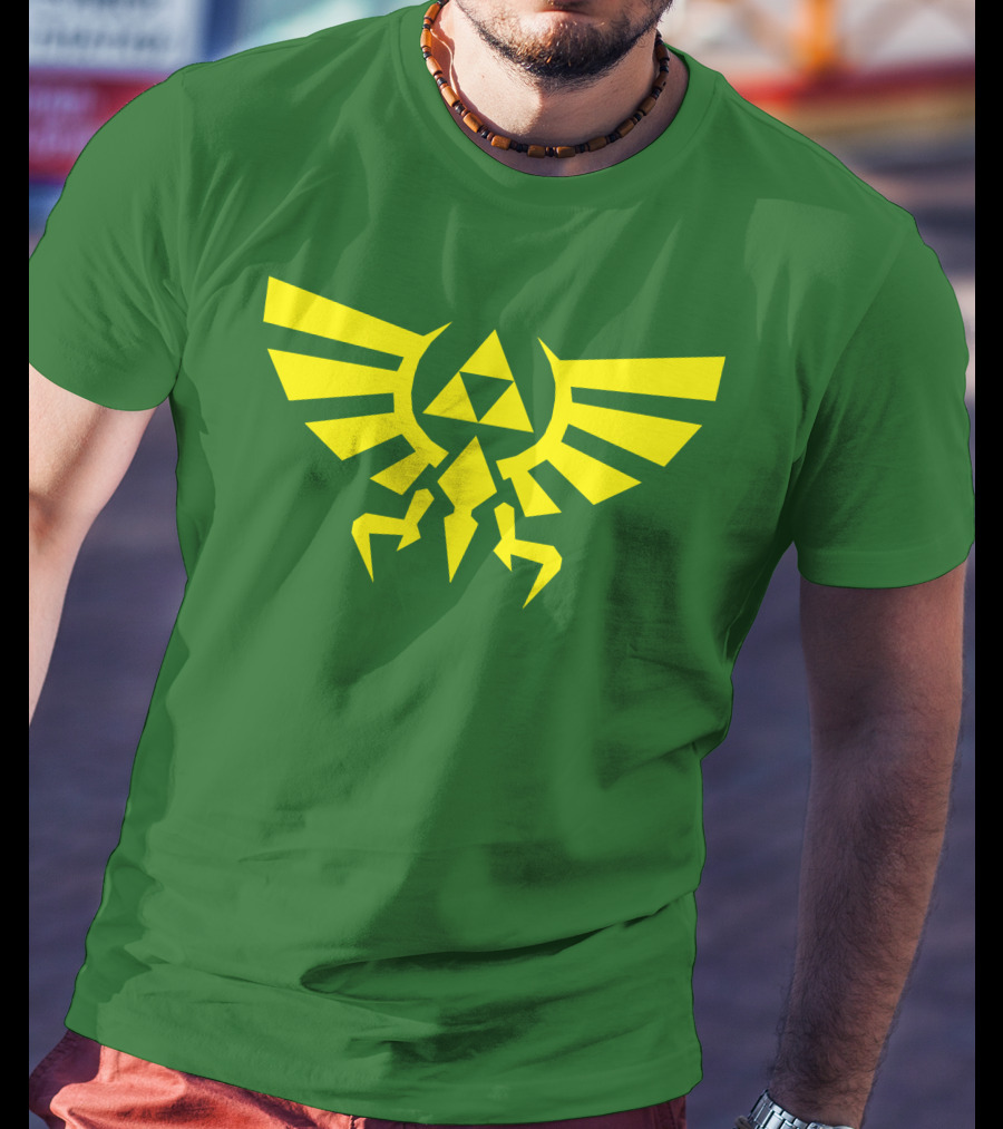 Triforce Hylian Crest And Cargo Shorts T-Shirt