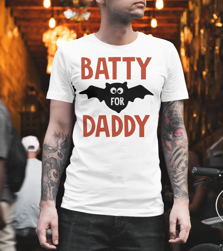 Batty For Daddy Halloween T-Shirt