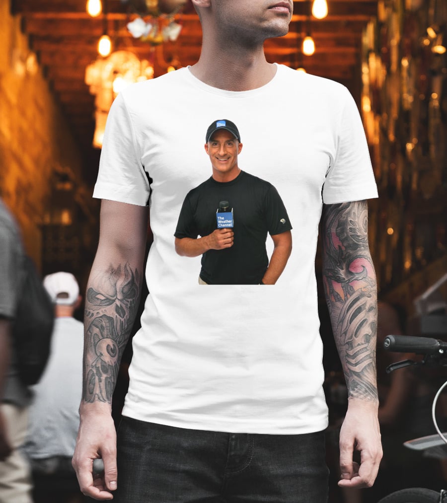 Jim Cantore The Weather Channel Mic And Cap T-Shirt