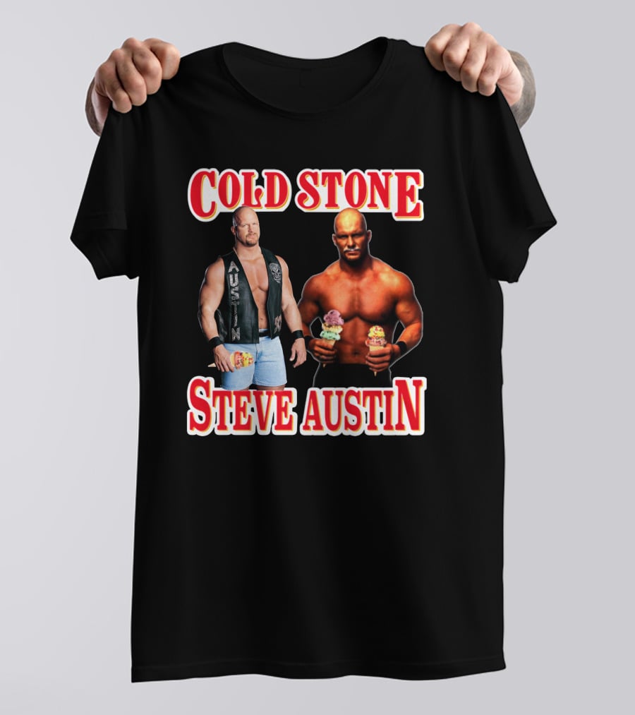 Cold Stone Steve Austin Ice Cream Wrestler Crossover T-Shirt