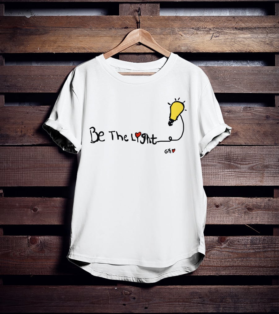 Be The Light Heart Lightbulb GH T-Shirt