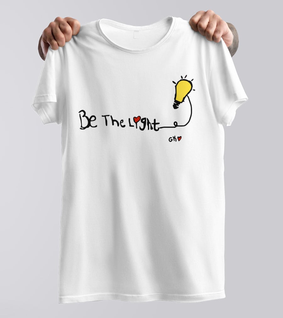 Be The Light Heart Lightbulb GH T-Shirt