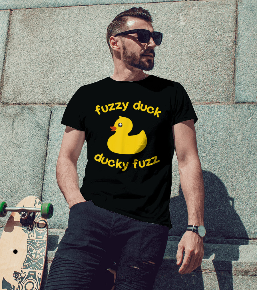 Fuzzy Duck Ducky Fuzz Rubber Duck Toy T-Shirt
