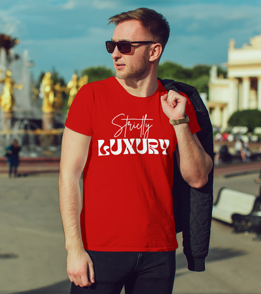 Strictly Luxury Red Cropped T-Shirt