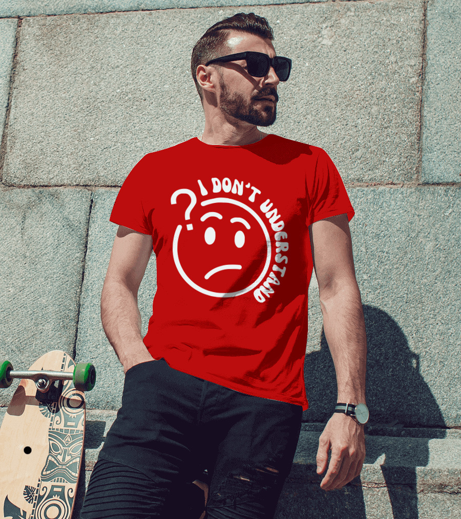 I Don’t Understand Question Mark Face Cropped T-Shirt