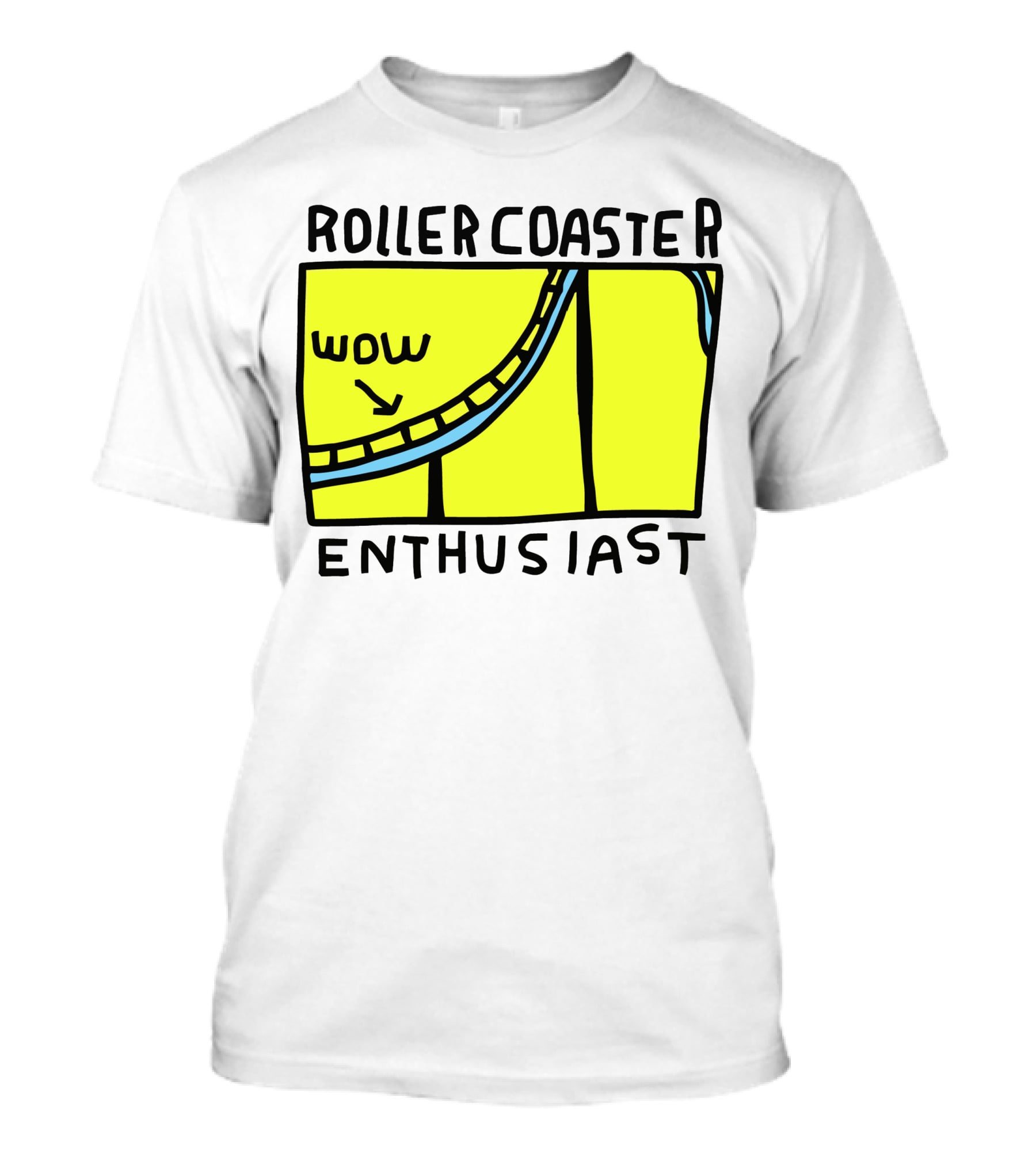 Roller Coaster Enthusiast Wow T-Shirt
