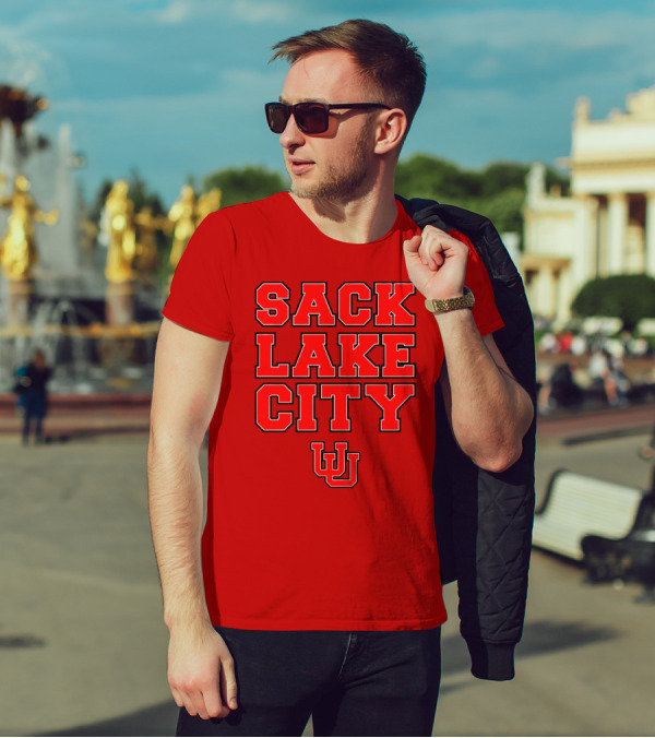 Sack Lake City Utah Football U T-Shirt
