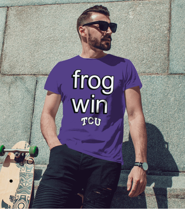 Frog Win TCU Football T-Shirt