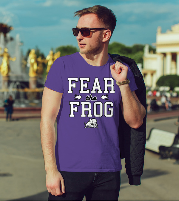 Fear The Frog TCU Football Horned Frog Spirit T-Shirt