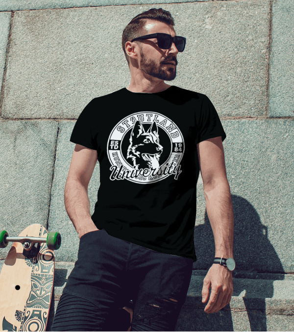 Stoutland University Estd 1984 Dog T-Shirt