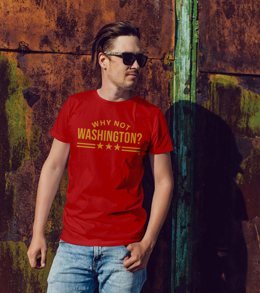 Why Not Washington Three Stars Red T-Shirt